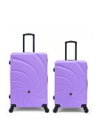 Set mit 2 großen und Wochenendkoffern Serena 77/67 cm lila