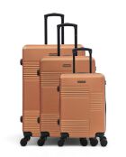 Set van 3 - Grote koffers, weekend en cabine Livia 77/66/57 cm oranje