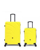 Set mit 2 großen Koffern und Kabine Serena 77/57 cm gelb