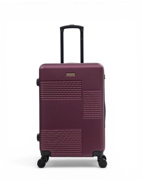 2er-Set Livia Wochenend- und Handgepäckkoffer 67/57 cm, pflaumenfarben