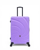 Set van 3 stuks - Serena 77/67/57 cm paarse grote koffers, weekend- en hutkoffers