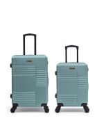 Set van 2 Livia weekend- en hutkoffers 67/57 cm lichtgroen