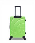 Set van 3 grote koffers, weekend en cabine Serena 77/67/57 cm groen