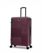 Set van 3 grote koffers, weekend en cabine Livia 77/67/57 cm pruim