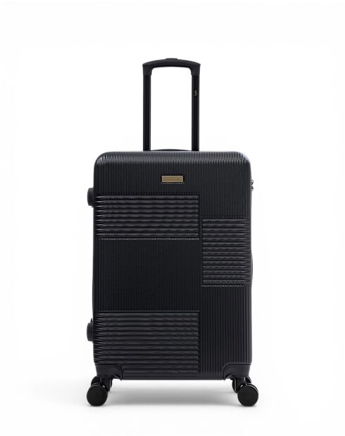 2er-Set Livia 67/57 cm schwarze Wochenend- und Kabinenkoffer