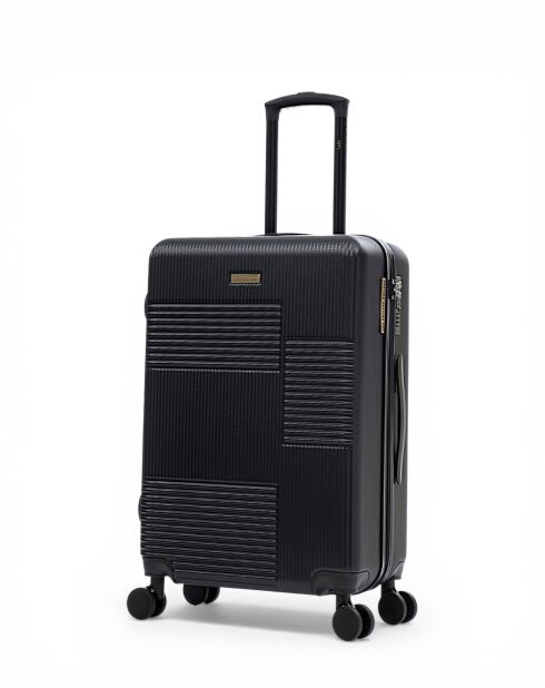 2er-Set Livia 67/57 cm schwarze Wochenend- und Kabinenkoffer