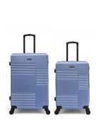 Set van 2 grote en weekendkoffers Livia 77/67 cm blauw