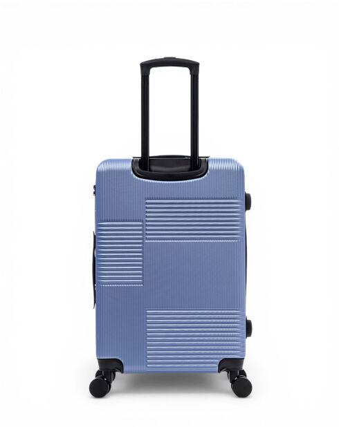 Set van 2 grote en weekendkoffers Livia 77/67 cm blauw