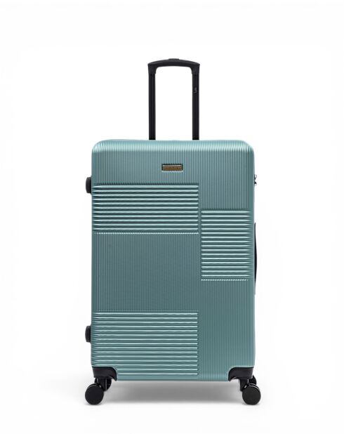 Set van 2 grote koffers en cabine Livia 77/57 cm lichtgroen