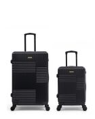 Set aus 2 großen Koffern und Kabine Livia 77/57 cm schwarz