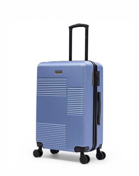 2er-Set Livia 67/57 cm blaue Wochenend- und Handgepäckkoffer