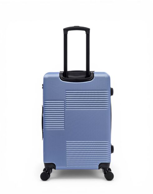 2er-Set Livia 67/57 cm blaue Wochenend- und Handgepäckkoffer