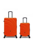 Set mit 2 großen Koffern und Kabine Serena 77/57 cm orange