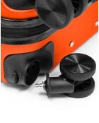 Set mit 2 orangefarbenen Wochenend- und Kabinenkoffern Serena 67/57 cm