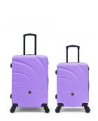 Set mit 2 Serena Wochenend- und Kabinenkoffern, 67/57 cm, lila