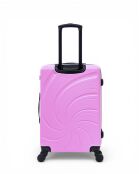 Set van 2 grote koffers en weekend Serena 77/67 cm roze