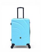 Set aus 2 himmelblauen Wochenend- und Kabinenkoffern Serena 67/57 cm