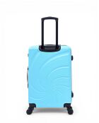 Set aus 2 himmelblauen Wochenend- und Kabinenkoffern Serena 67/57 cm