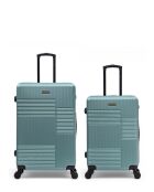 Set mit 2 großen Koffern und Wochenendkoffern Livia 77/67 cm hellgrün