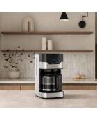 Cafetiere programmable modèle SCCO215DX argentée - 32.8 x 16.7 x 21.7 cm