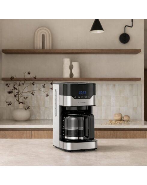 Cafetiere programmable modèle SCCO215DX argentée - 32.8 x 16.7 x 21.7 cm