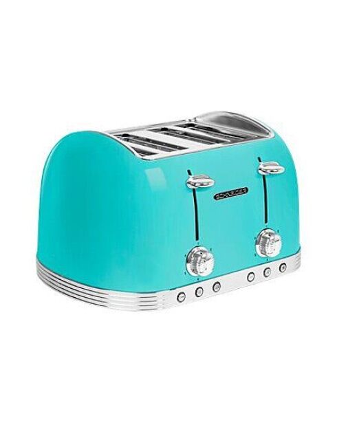 Grille-pain Vintage 4 fentes modèle SCTO4ACA bleu acapulco - 21.8 x 36.6 x 27.7 cm
