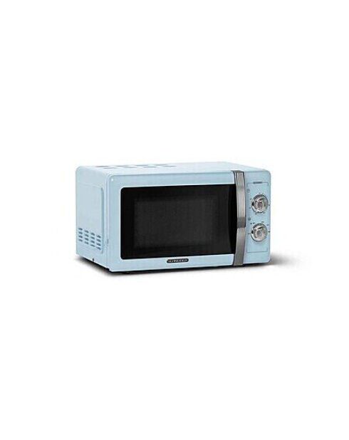 Micro Ondes Gril vintage 23L modèle SMW23VMBL bleu ciel - 45.1 x 25.65 x 34.8 cm