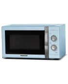 Micro Ondes Gril vintage 23L modèle SMW23VMBL bleu ciel - 45.1 x 25.65 x 34.8 cm