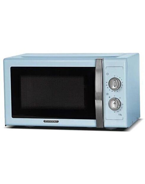 Micro Ondes Gril vintage 23L modèle SMW23VMBL bleu ciel - 45.1 x 25.65 x 34.8 cm