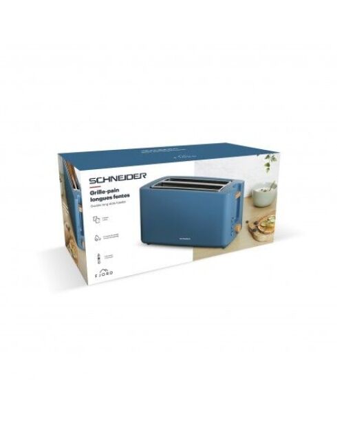Grille-pain modèle SCTON2LBL bleu pétrole - 37.5 x 15.6 x 19.1