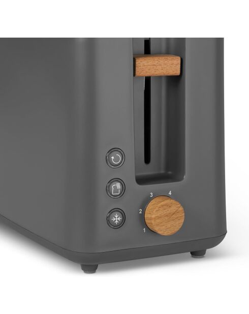 Grille-pain longue double fente modèle SCTON2LG gris orage - 37.5 x 15.6 x 19.1 cm