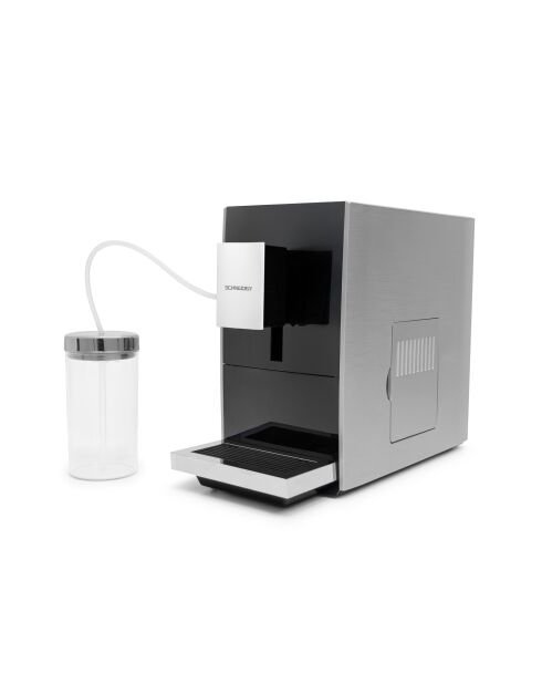 Machine à cafe automatique avec broyeur modèle Lumière arabica argentée