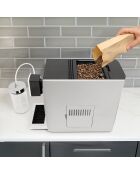 Machine à cafe automatique avec broyeur modèle Lumière arabica argentée