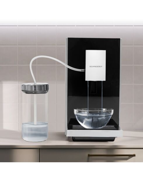 Machine à cafe automatique avec broyeur modèle Lumière arabica argentée