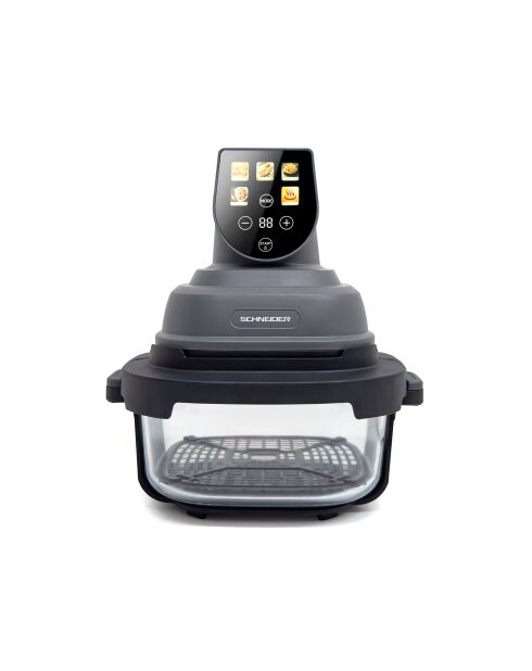 Friteuse à air panoramique avec bolsen verre modèle Crispi or gris