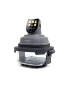 Friteuse à air panoramique avec bolsen verre modèle Crispi or gris