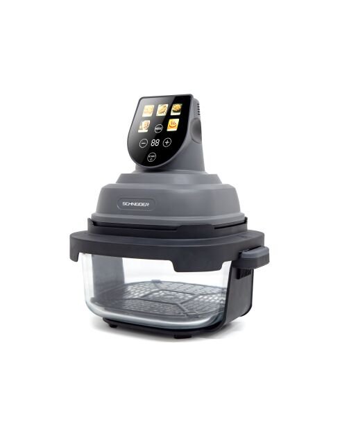 Friteuse à air panoramique avec bolsen verre modèle Crispi or gris