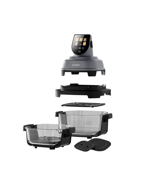 Friteuse à air panoramique avec bolsen verre modèle Crispi or gris