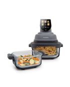 Friteuse à air panoramique avec bolsen verre modèle Crispi or gris