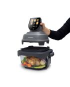 Friteuse à air panoramique avec bolsen verre modèle Crispi or gris