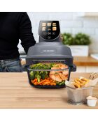 Friteuse à air panoramique avec bolsen verre modèle Crispi or gris