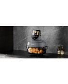 Friteuse à air panoramique avec bolsen verre modèle Crispi or gris