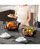 Friteuse à air panoramique avec bolsen verre modèle Crispi or gris