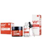 Kit dúo de humectantes antienvejecimiento con vitamina C y sérum facial avanzado