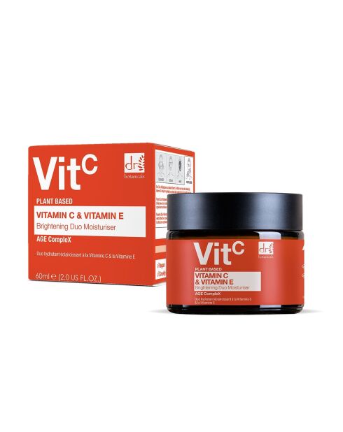 Kit dúo de crema hidratante y sérum facial antienvejecimiento con vitamina C