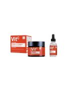 Kit dúo de crema hidratante y sérum facial antienvejecimiento con vitamina C