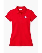 Polo MC en coton rouge