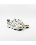 Klassieke sneakers 48SFA0069 gebroken wit/zilver
