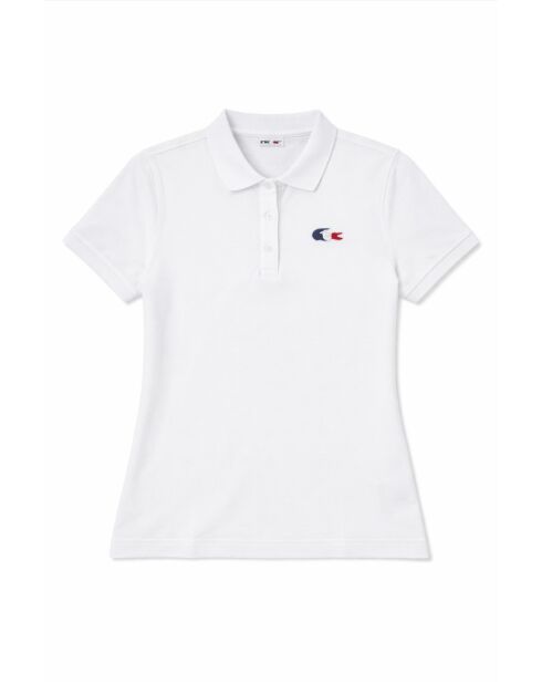 Polo MC en coton blanc