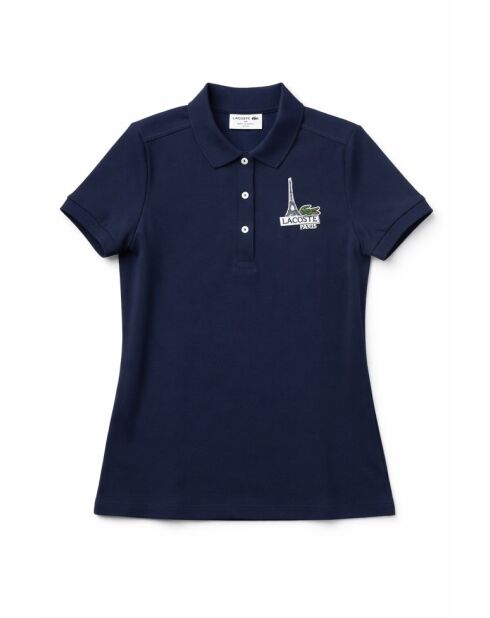 Polo MC en coton marine